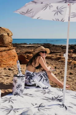 Picnic Vibes^Good Vibes Havana Picnic Mat White/black