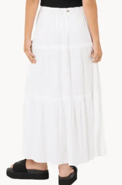 Skirts^Rip Curl Haze Tiered Maxi Skirt WHITE