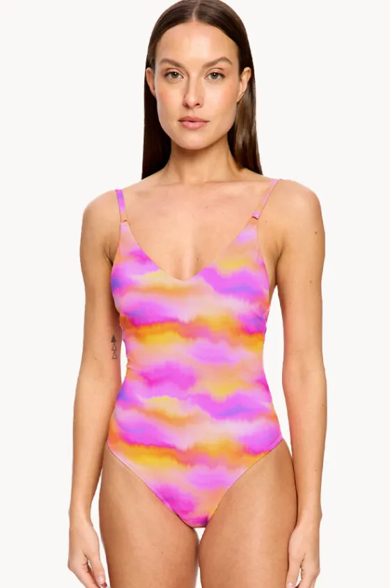 One Pieces^Modibodi Hazy Sunset V Neck One Piece Pink