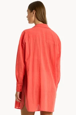 Overswim^Sea Level Heatwave Cover Up Shirt Flame