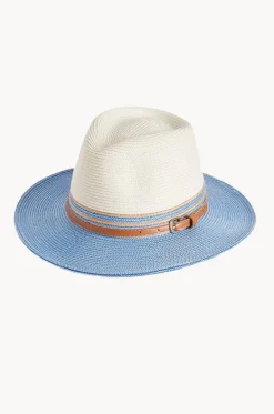 Headwear^Cancer Council Australia Heritage Town & Country Adjustable Fedora Ice blue