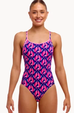 One Pieces^Funkita Ho Hum Diamond Back One Piece Navy/pink