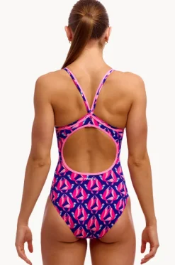 One Pieces^Funkita Ho Hum Diamond Back One Piece Navy/pink