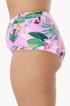 Bottoms^Capriosca Honolulu High Waisted Pant Purple/green