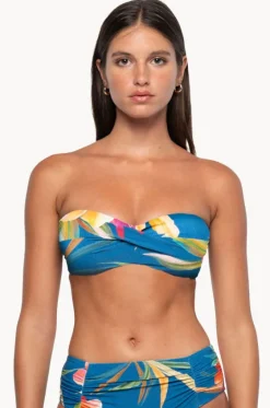 Bikini Tops^Nip Tuck Hula Hula Jacinta D/dd Bandeau Blue