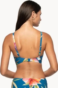 Bikini Tops^Nip Tuck Hula Hula Louise Cross Over Bra Blue