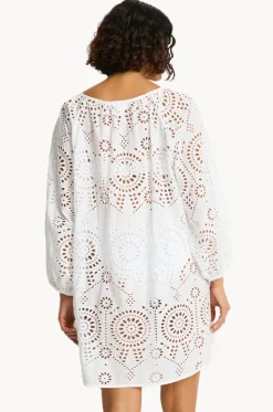 Dresses^Sea Level Ibiza Boho Short Dress White