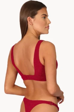 Bikini Tops^Baku Ibiza D/DD Cup Longline Bra Scarlet