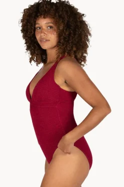 One Pieces^Baku Ibiza Longline One Piece Scarlet