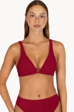 Bikini Tops^Baku Ibiza Ring Front Bra Scarlet