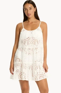Dresses^Sea Level Ibiza Tie Back Short Sundress White
