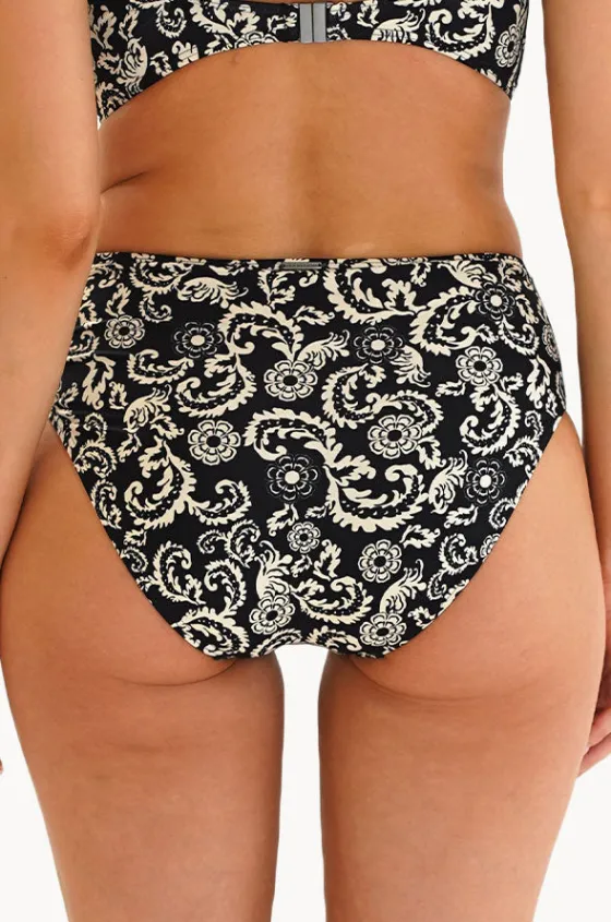 Bottoms^Moontide Imperial High Ruched Front Pant Black