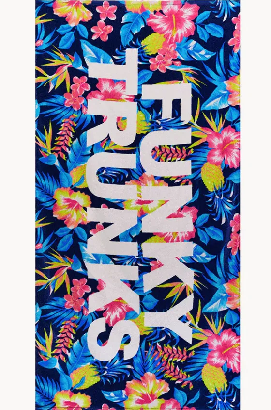 Sport Towels|Towels^Funky Trunks In Bloom Towel In bloom navy