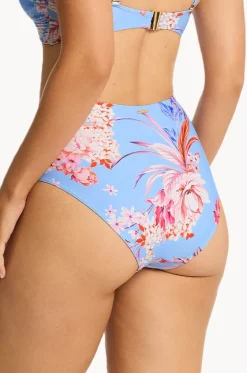 Bottoms^Sea Level Indochine Gathered High Waist Pant Light blue