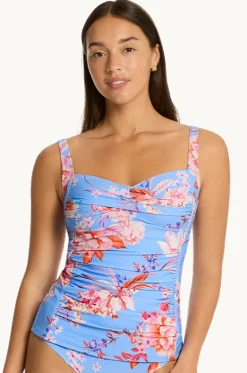 Tankini Tops^Sea Level Indochine Twist Front Tankini Separate Light blue