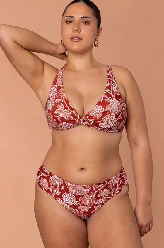 Bottoms^Monte u0026 Lou Mid Rise Ruched Pant Inez