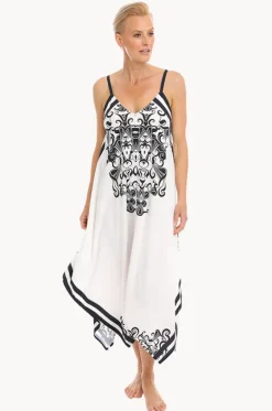 Dresses^Togs Swimwear Ink Scarf Dress Black/White
