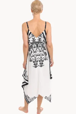 Dresses^Togs Swimwear Ink Scarf Dress Black/White