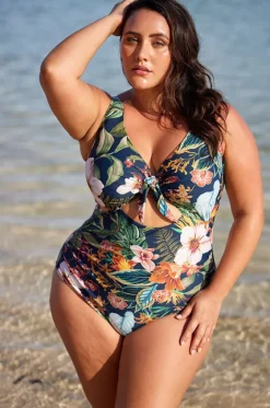 One Pieces^Artesands Into The Saltu Cezanne D/DD Cup One Piece Navy