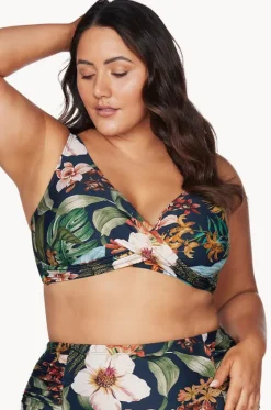 Bikini Tops^Artesands Into The Saltu Delacroix Bra Navy