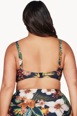 Bikini Tops^Artesands Into The Saltu Delacroix Bra Navy
