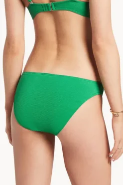 Bottoms^Jets Isla Rib Hipster Pant Green