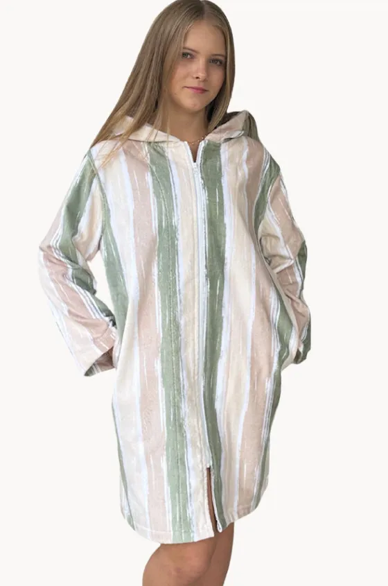 Towel Robes & Ponchos|Towel Robes & Ponchos^Back Beach Co Island Hooded Towelling Robe M/L Sand