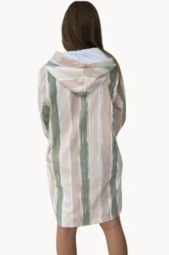 Towel Robes & Ponchos|Towel Robes & Ponchos^Back Beach Co Island Hooded Towelling Robe M/L Sand