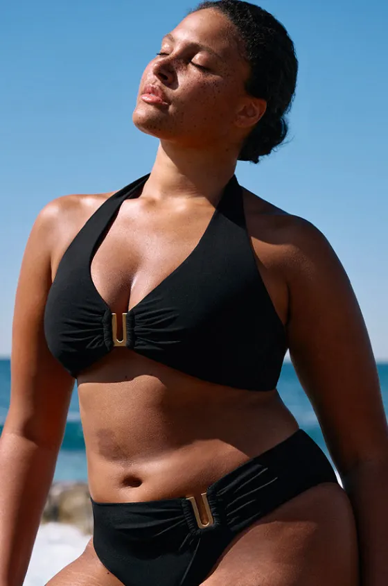 Bikini Tops^Jets et D/DD Cup Halter Black