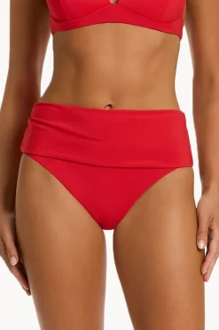 Bottoms^Jets et Fold Down Pant Rosso