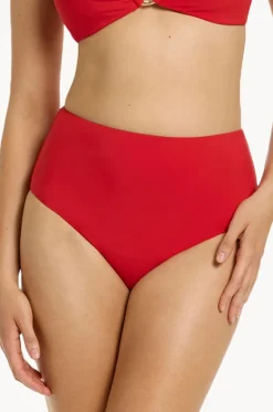 Bottoms^Jets et High Waist Pant Rosso