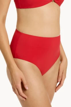 Bottoms^Jets et High Waist Pant Rosso