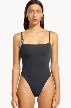 One Pieces^Jets et Lien Minimal Tank One Piece Charcoal