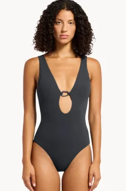 One Pieces^Jets et Lien Plunge One Piece Charcoal