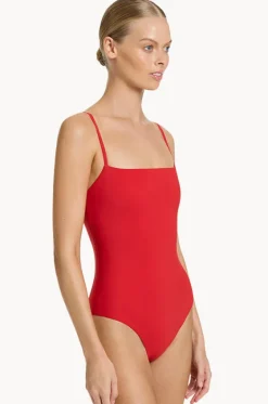 One Pieces^Jets et Minimal Tank One Piece Rosso