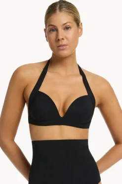 Bikini Tops^Jets et Moulded Halter Black