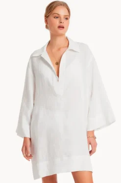 Overswim^Jets et Pull Over Kaftan White