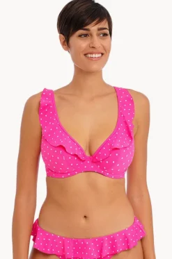 Bikini Tops^Freya Jewel Cove F Cup Frill Plunge Bra Raspberry
