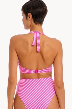 Bikini Tops^Freya Jewel Cove F Cup Halter Raspberry/white