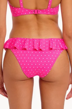 Bottoms^Freya Jewel Cove Italini Frill Brief Raspberry