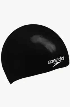 Swim Caps^Speedo Junior Moulded Silicone Cap Black