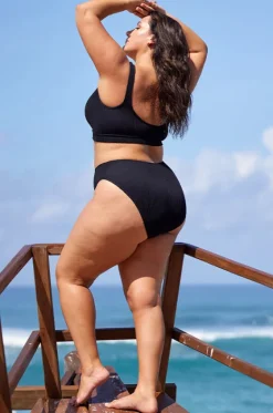 Bikini Sets^Artesands Kahlo Crop Set Black