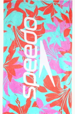 Sport Towels|Towels^Speedo Kaluna Floral Beach Towel Arctic