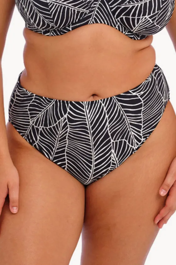 Bottoms^Elomi Swimwear Kata Beach Mid Rise Bikini Brief BLACK