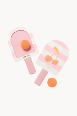 Beach & Pool Games^Sunny Life Kids Cotton Candy Velcro Beach Bats Cherry