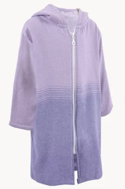 Towel Robes & Ponchos|Towel Robes & Ponchos^Back Beach Co Kids Fade Hooded Towelling Robe 5-7Y Purple