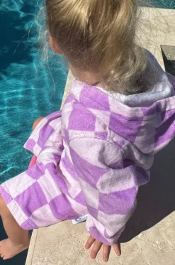 Towel Robes & Ponchos|Towel Robes & Ponchos^Back Beach Co Kids Ocean Drifter Hooded Towelling Robe 3-5Y Purple