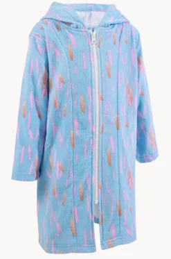 Towel Robes & Ponchos|Towel Robes & Ponchos^Back Beach Co Kids Pastel Breeze Hood Towel Robe 7-11Y Light blue