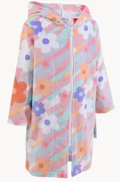 Towel Robes & Ponchos|Towel Robes & Ponchos^Back Beach Co Kids Petal Splash Hooded Towel Robe 3-5Y Multi