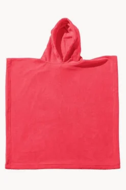 Towel Robes & Ponchos|Towel Robes & Ponchos^Wovii Kids Plain Hooded Towel 7-10Y Watermelon
